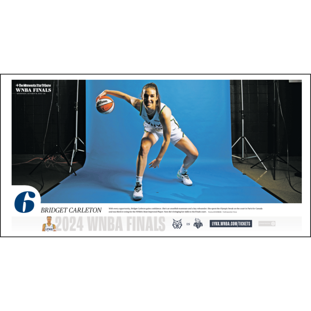 2024 WNBA Finals Lynx Player Page Poster Series Set