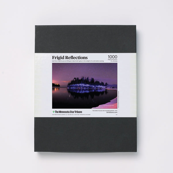 "Frigid Reflections" Split Rock Lighthouse & Ellingson Island Jigsaw Puzzle