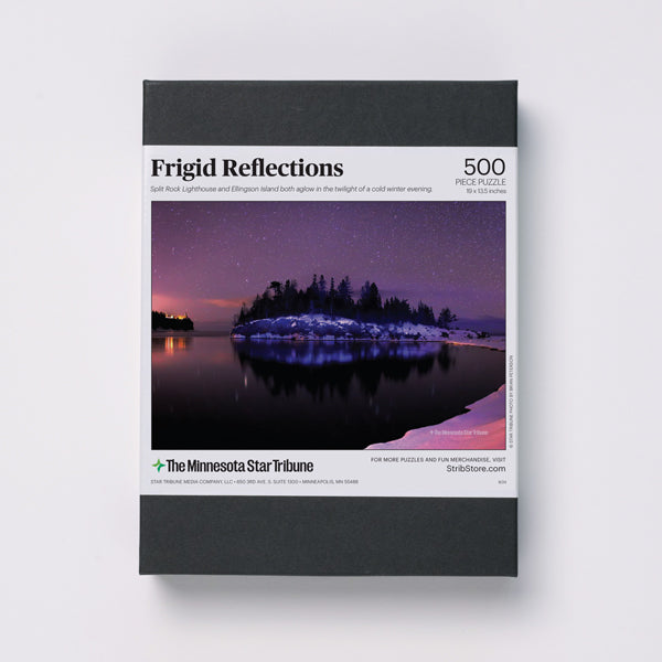"Frigid Reflections" Split Rock Lighthouse & Ellingson Island Jigsaw Puzzle