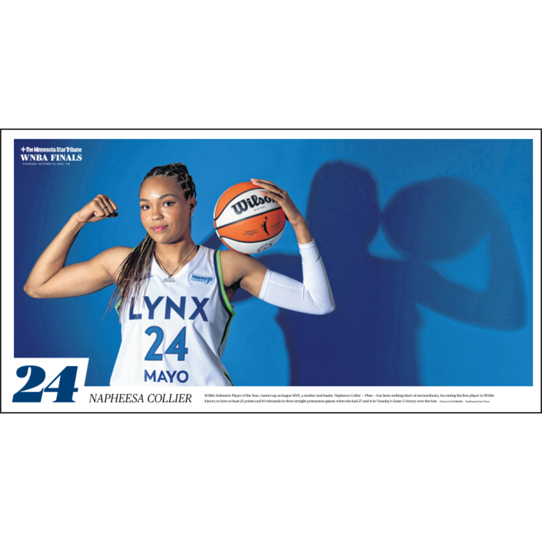 2024 WNBA Finals Lynx Player Page Poster Series Set