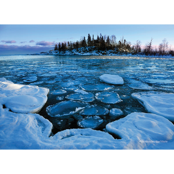 "Pancake Ice" Cove Point Jigsaw Puzzle (500 pieces)