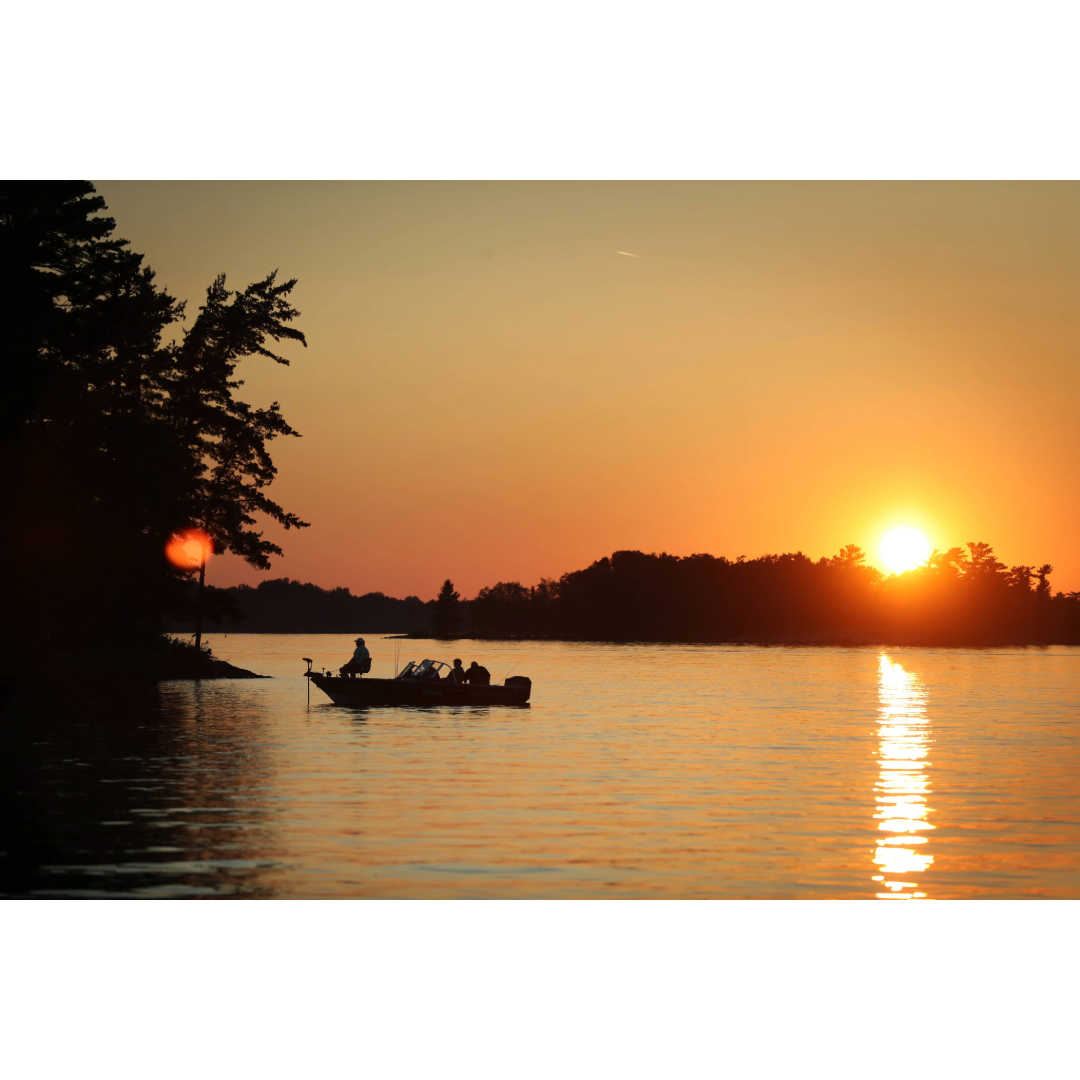 Fishermen at Sunset Photo Print