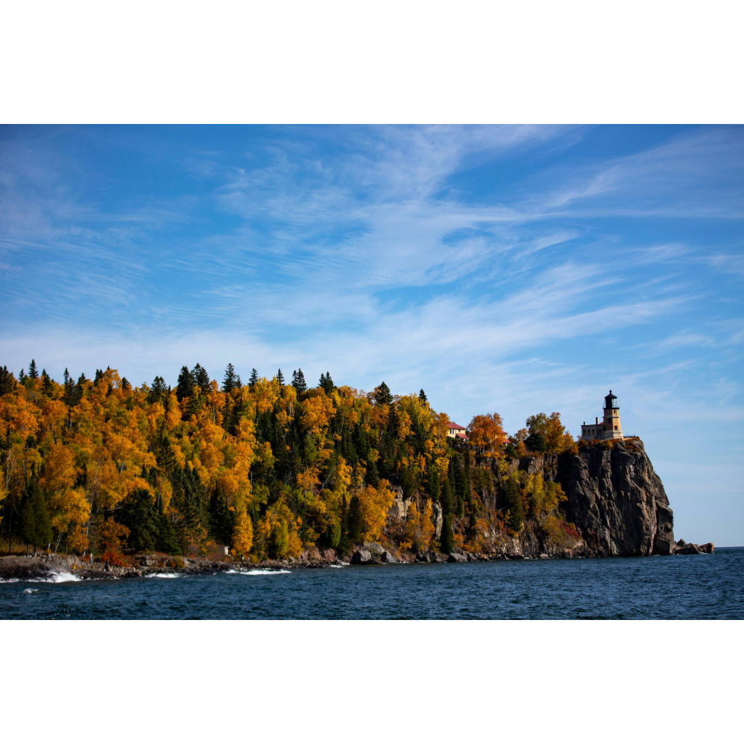 Split Rock Lighthouse Fall Colors Photo Print