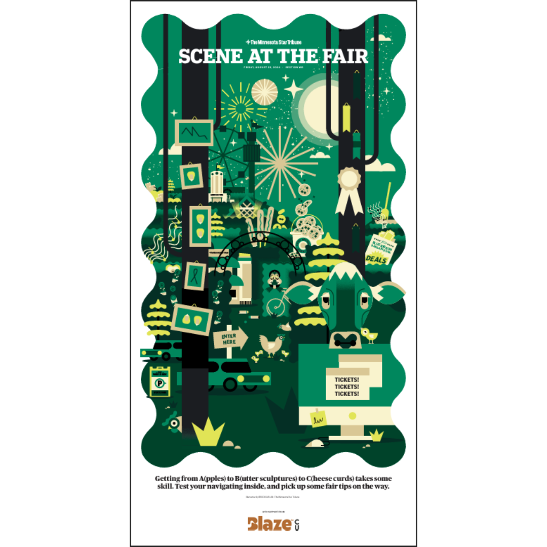 Navigating the Fair Page Poster Reprint