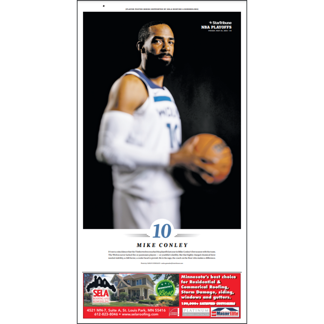 2023-2024 Timberwolves Player Page Poster Series Set