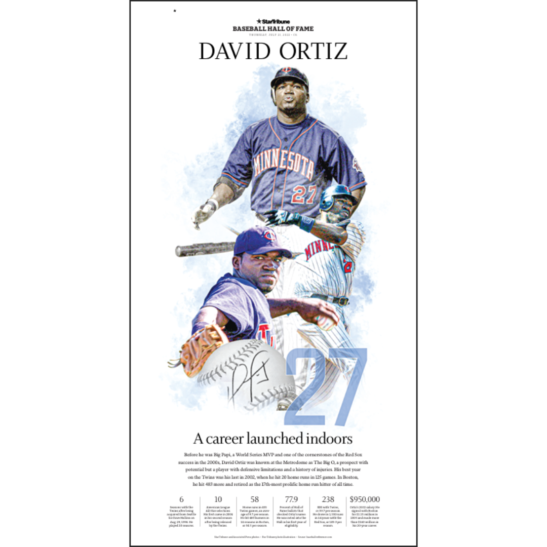 2022 Baseball Hall of Fame Player Page Poster Series Set