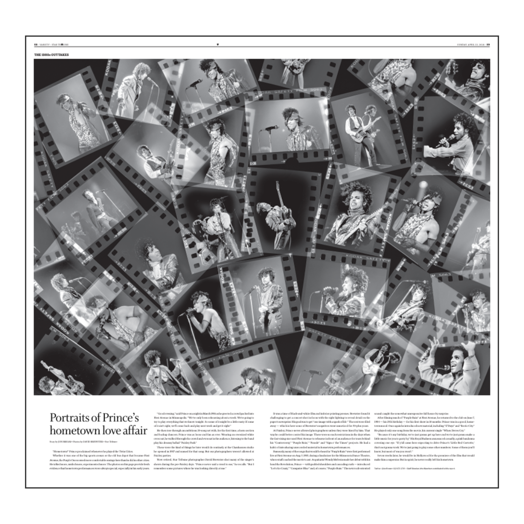 Portraits of Prince’s hometown love affair Page Poster Reprint