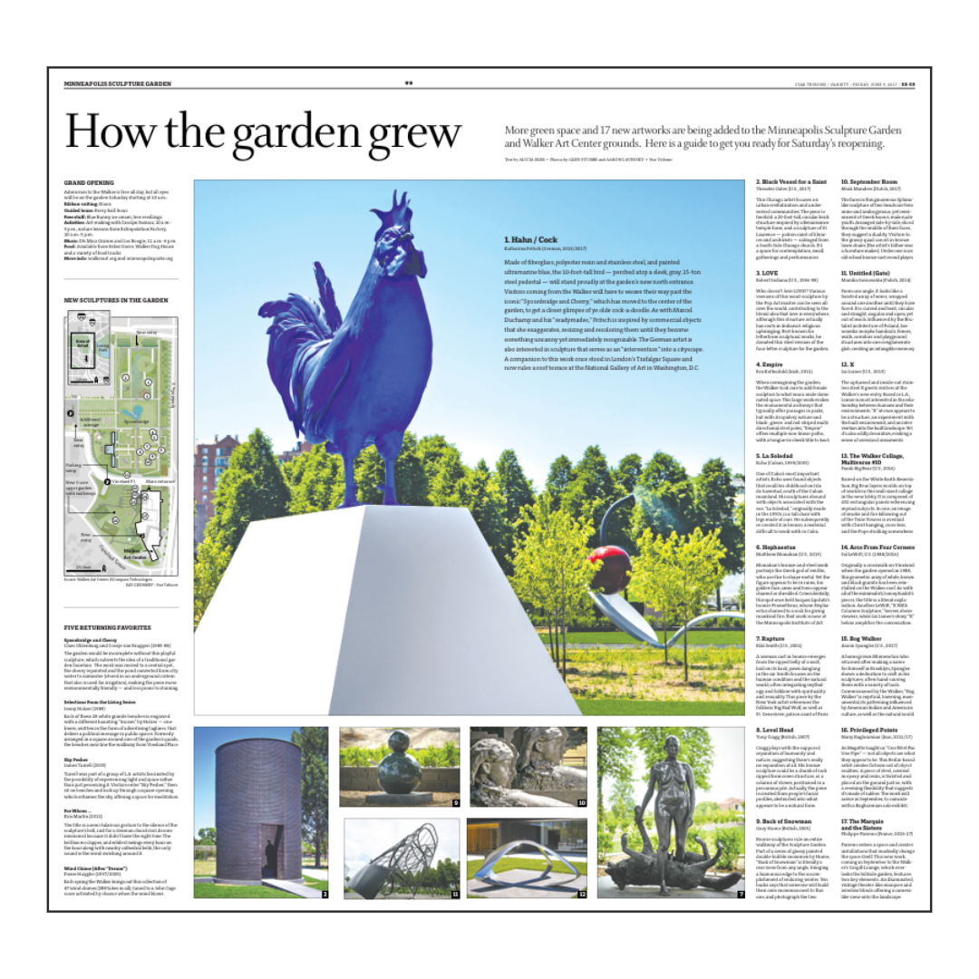 "How the garden grew" Walker Art Center Page Poster Reprint