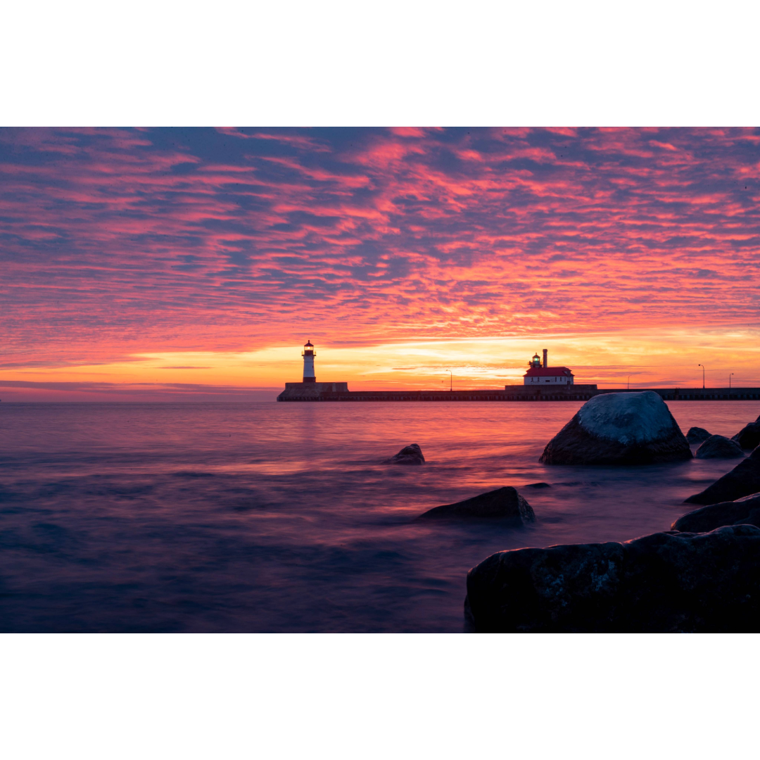 Duluth Harbor Sunrise Photo Print
