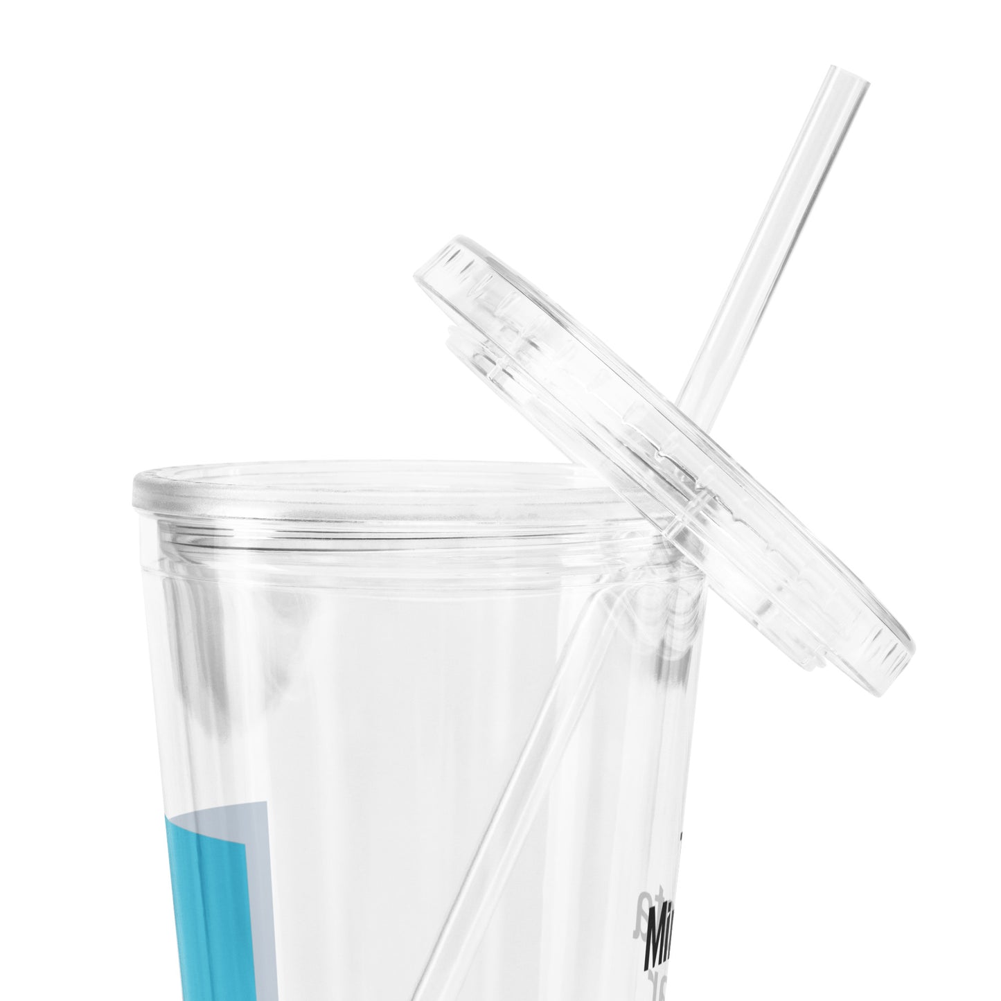 Minnesota State Flag Clear Plastic Tumbler