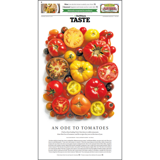 "AN ODE TO TOMATOES" Page Poster Reprint