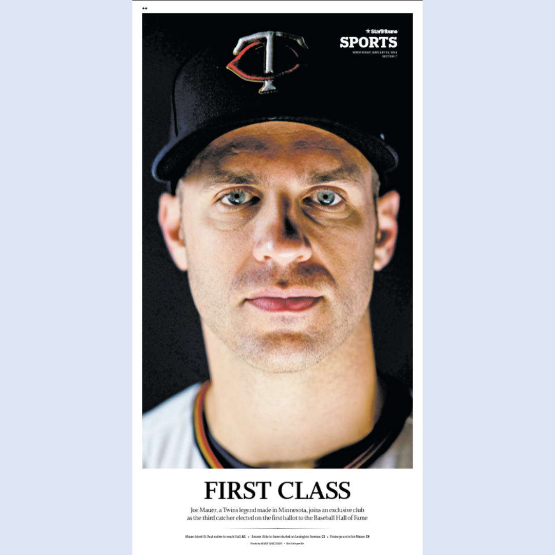 Joe Mauer Hall of Fame Page Poster Reprint Set