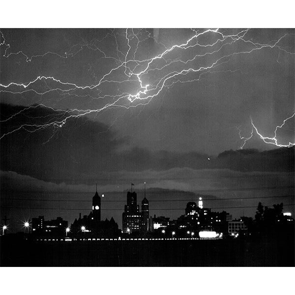 Third Avenue Bridge Lightning Photo Print