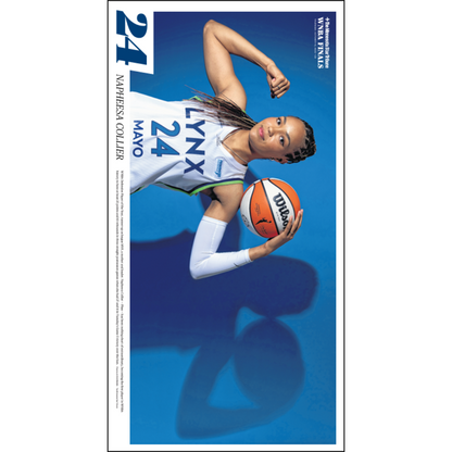 "Napheesa Collier" 2024 WNBA Finals Lynx Player Page Poster Reprint