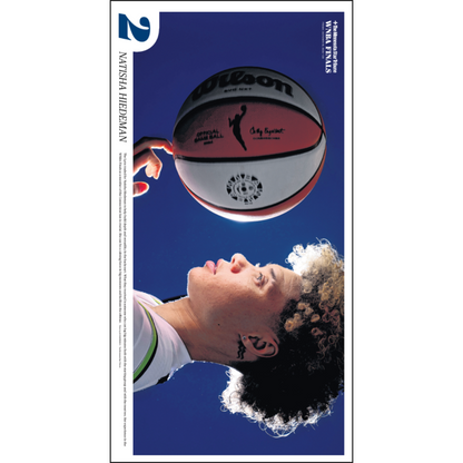 "Natisha Hiedeman" 2024 WNBA Finals Lynx Player Page Poster Reprint