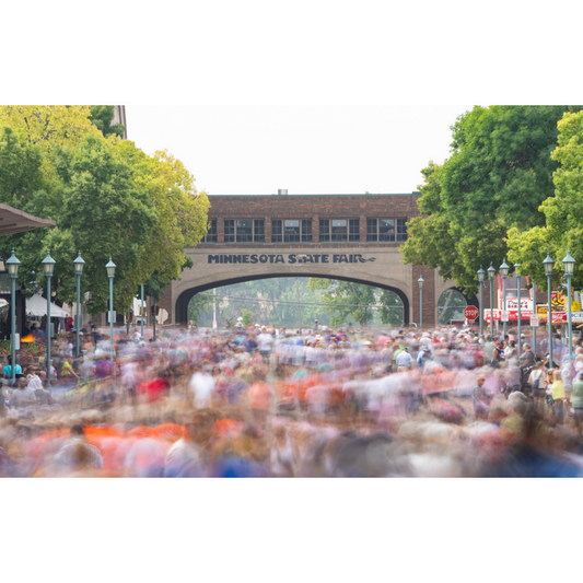 State Fair Entrance Crowd Photo Print