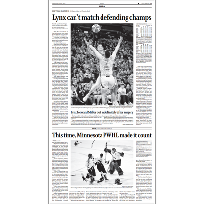 Minnesota Wins 2024 PWHL Walter Cup Page Poster Reprints