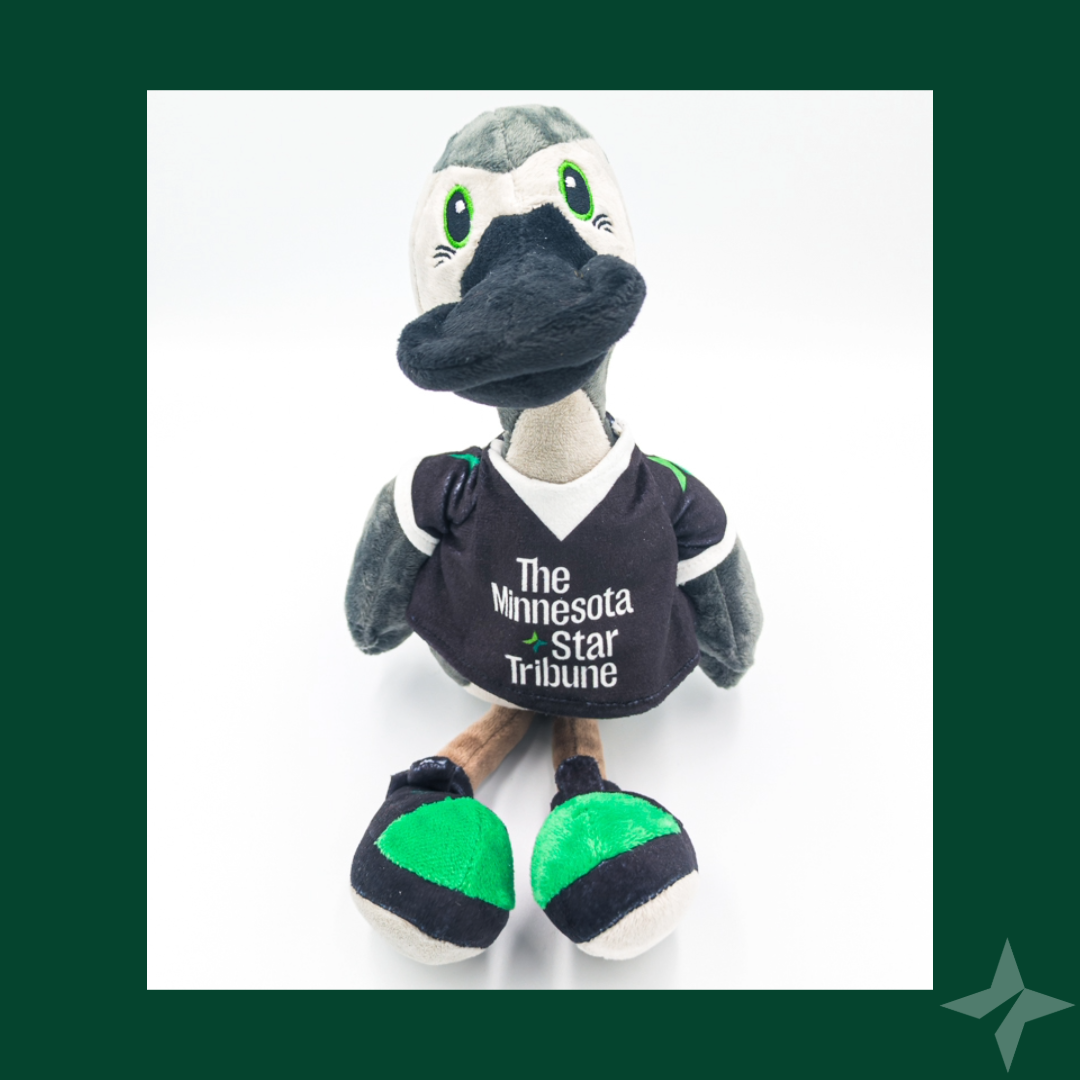 Stribby the Gray Duck Plush