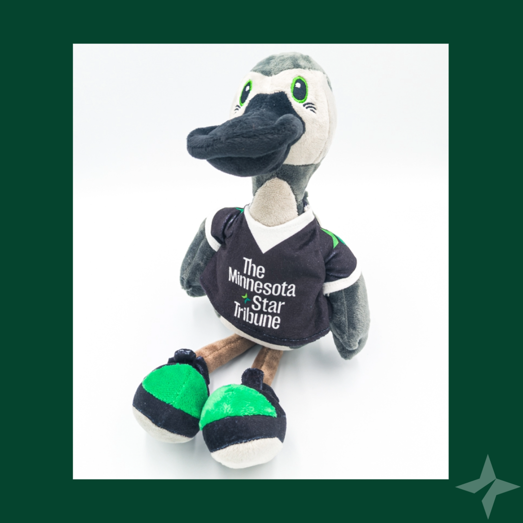 Stribby the Gray Duck Plush