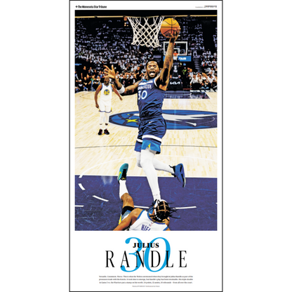 2024-2025 Timberwolves Player Page Poster Series Set