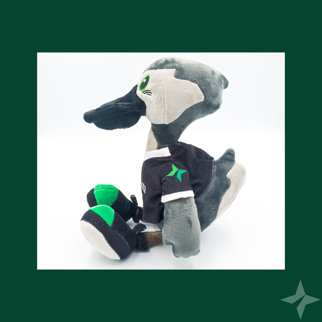 Stribby the Gray Duck Plush