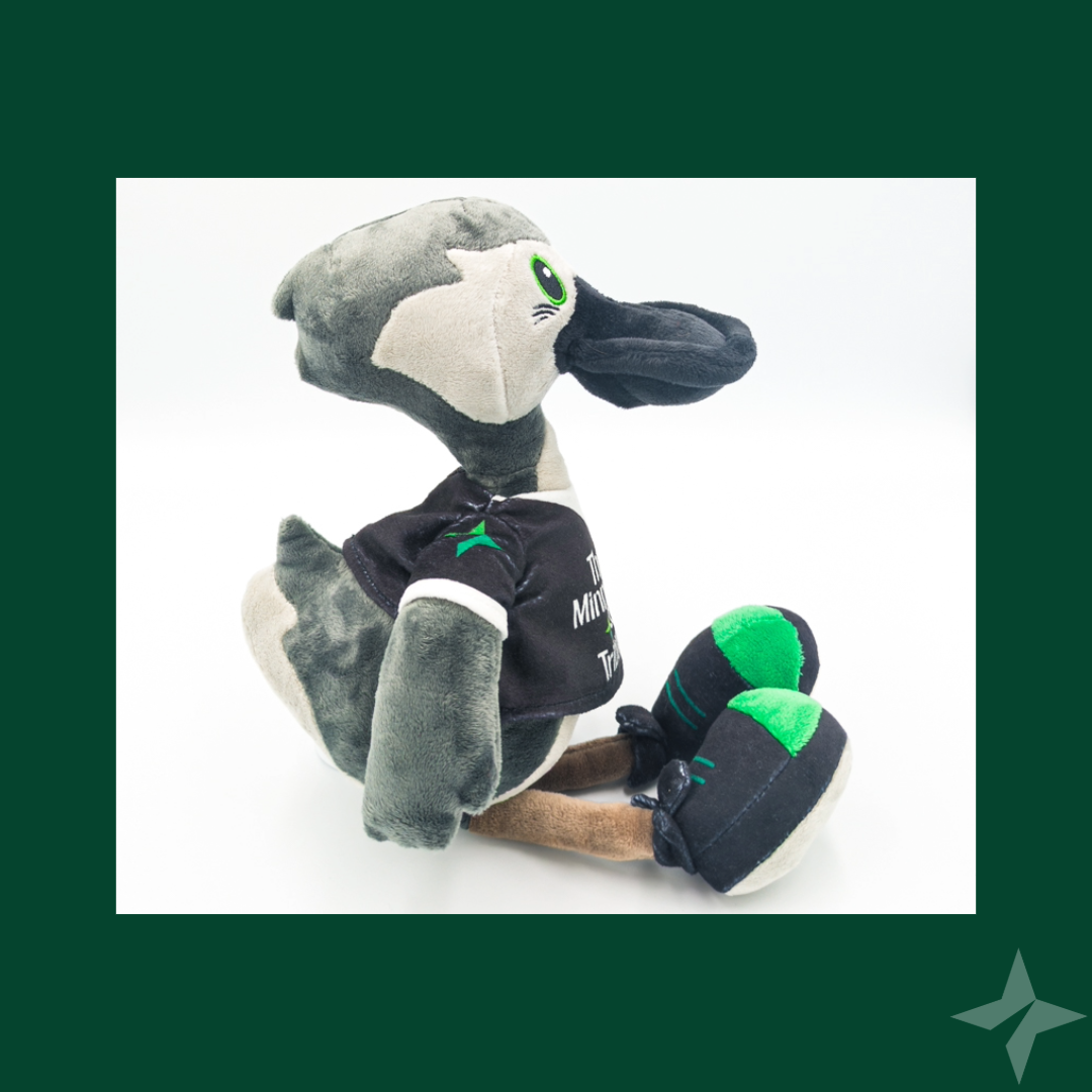 Stribby the Gray Duck Plush