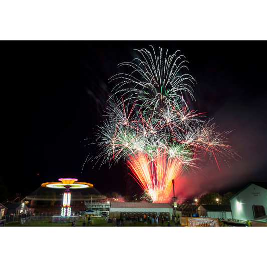 Carver County Fairground Fireworks Photo Print