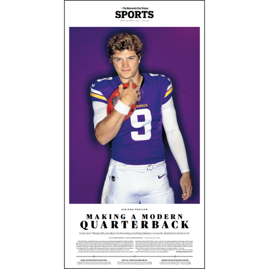 "Making a Modern Quarterback" J.J. McCarthy Poster Reprint Set