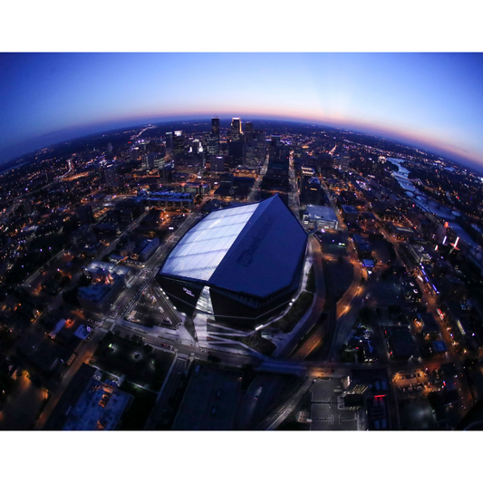 US Bank Stadium Aerial Photo Print