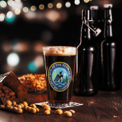 Minnesota State Seal pint glass