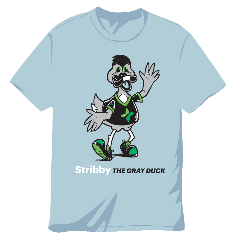 Stribby the Gray Duck Youth T-Shirt