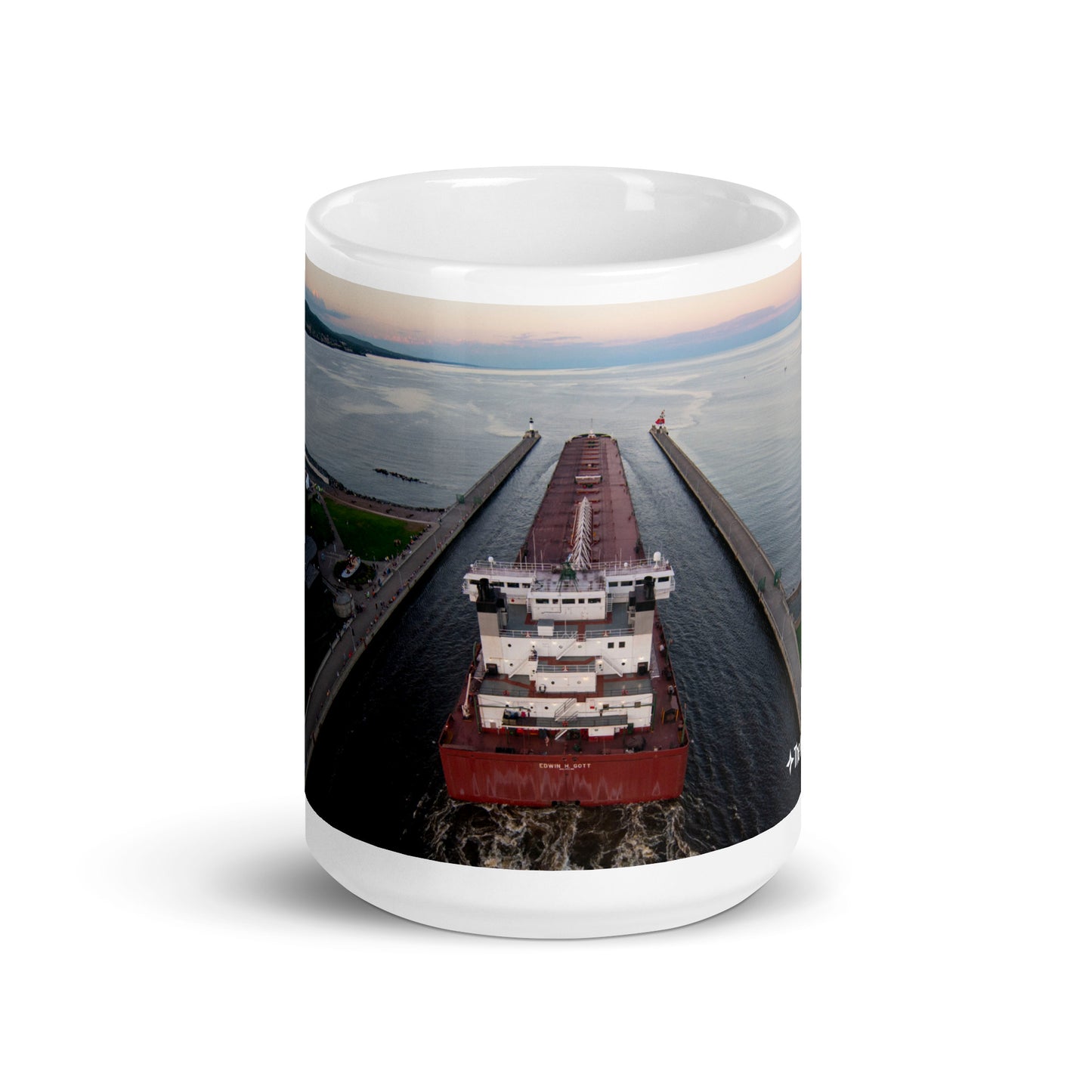 Aerial Lift Bridge View Mug