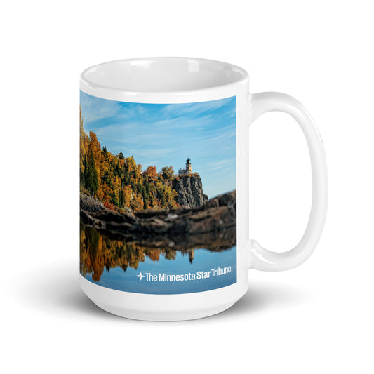 Reflections at Split Rock Lighthouse Mug