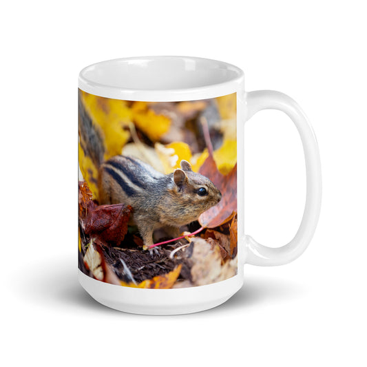 Chipmunk in the Leaves Mug